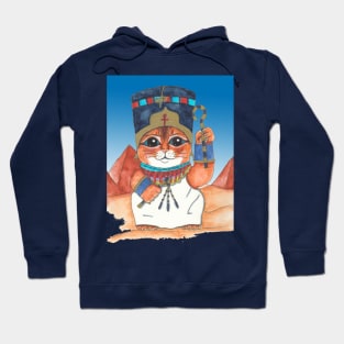 Neferkitty lucky cat art Hoodie